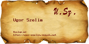 Ugor Szelim névjegykártya